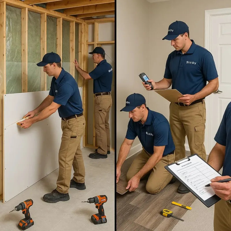 Repairs and Reconstruction process in Woodside East, DE